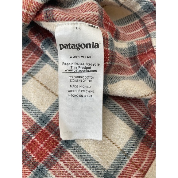Patagonia Fjord Flannel Shirt Men's Large Light Sesame Organic Cotton Gorpcore - Picture 6 of 8